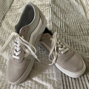 Gray Vans.